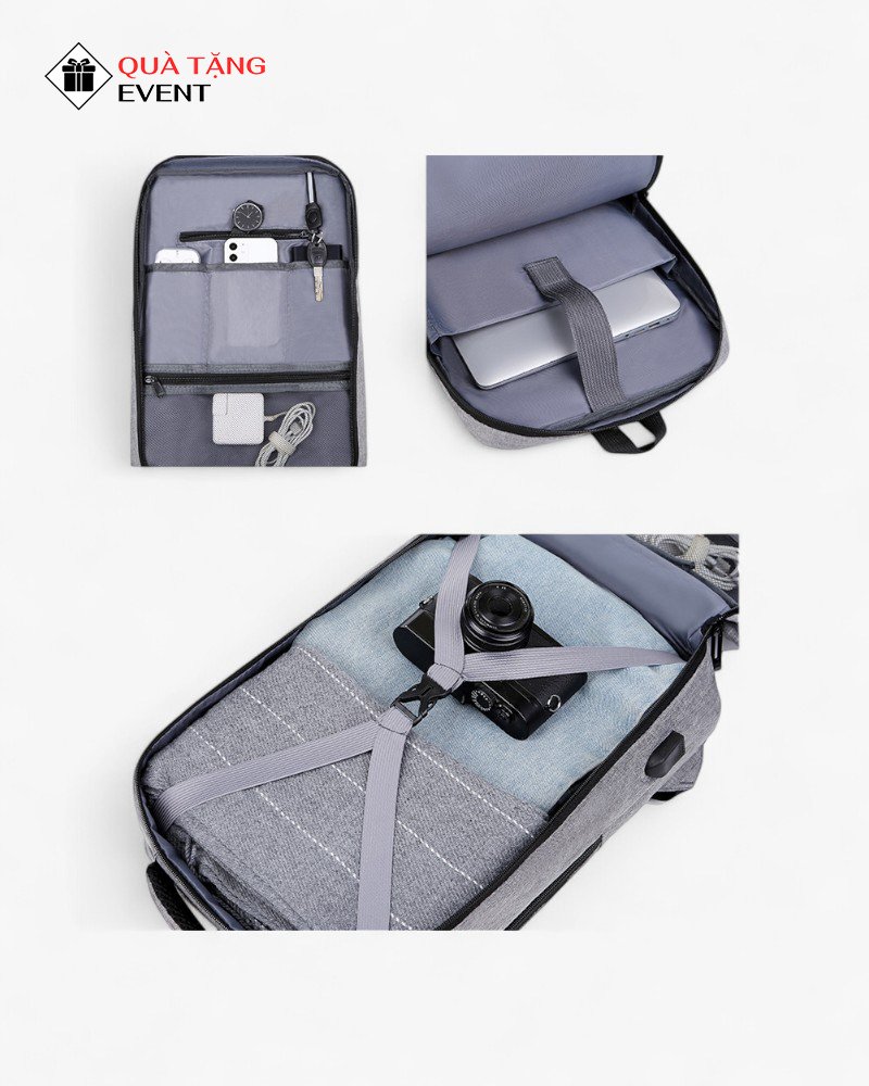 May balo theo yêu cầu Hà Nội - BLDN005 Thiết kế balo tiện dụng có ngăn laptop - Đặt balo theo yêu cầu giá rẻ