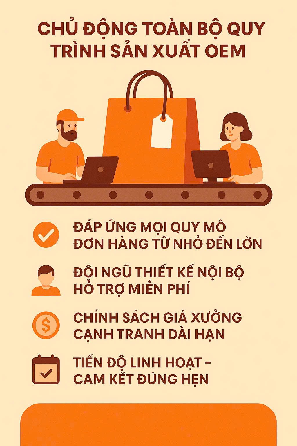 Quy trình sản xuất OEM - Quà Tặng Event Quy trình sản xuất OEM - Quà Tặng Event