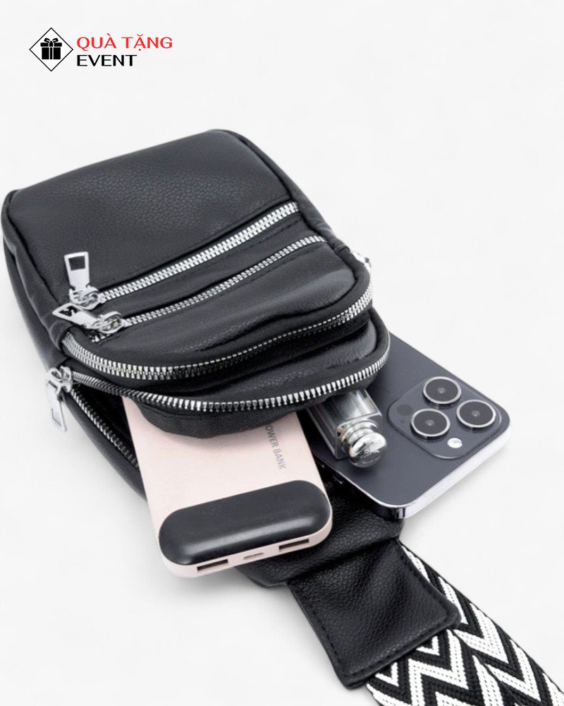 Túi đeo chéo quà tặng doanh nghiệp, in logo theo yêu cầu - Mã TDC094 Công ty may túi đeo chéo - TDC094