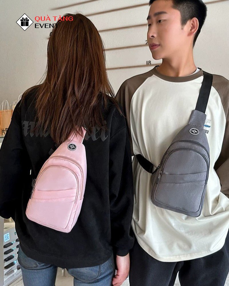 Túi đeo chéo quà tặng doanh nghiệp, in logo theo yêu cầu - Mã TDC044 In túi đeo chéo theo yêu cầu - TDC044