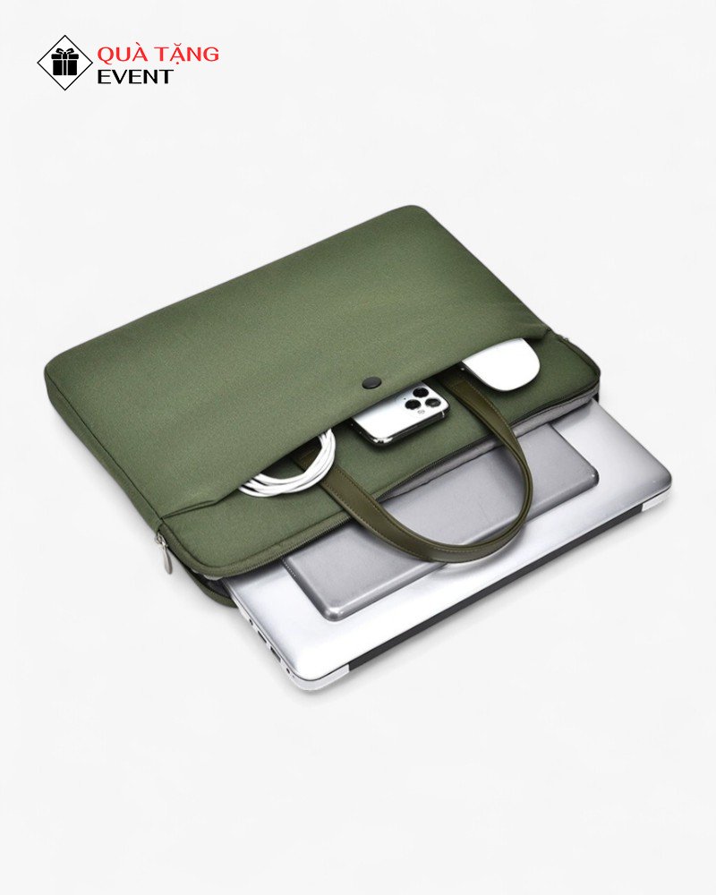 Túi chống sốc Laptop quà tặng doanh nghiệp, in logo - Mã TLT032 May túi chống sốc Laptop gia công - TLT032