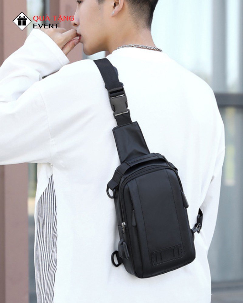 Túi đeo chéo quà tặng doanh nghiệp, in logo theo yêu cầu - Mã TDC091 May túi đeo chéo - TDC091