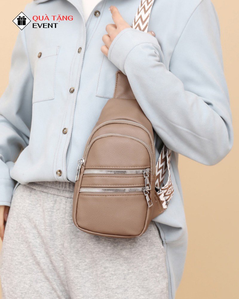 Túi đeo chéo quà tặng doanh nghiệp, in logo theo yêu cầu - Mã TDC094 Nhận hàng may gia công túi đeo chéo - TDC094