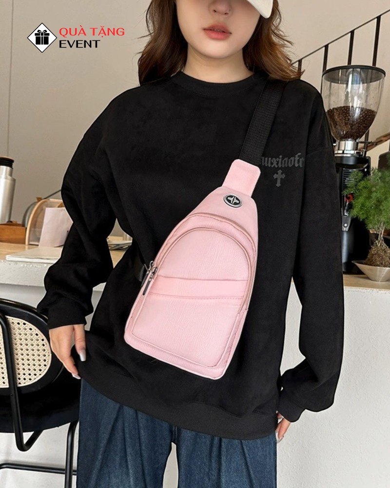 Túi đeo chéo quà tặng doanh nghiệp, in logo theo yêu cầu - Mã TDC044 Sản xuất túi bao tử quà tặng doanh nghiệp - TDC044