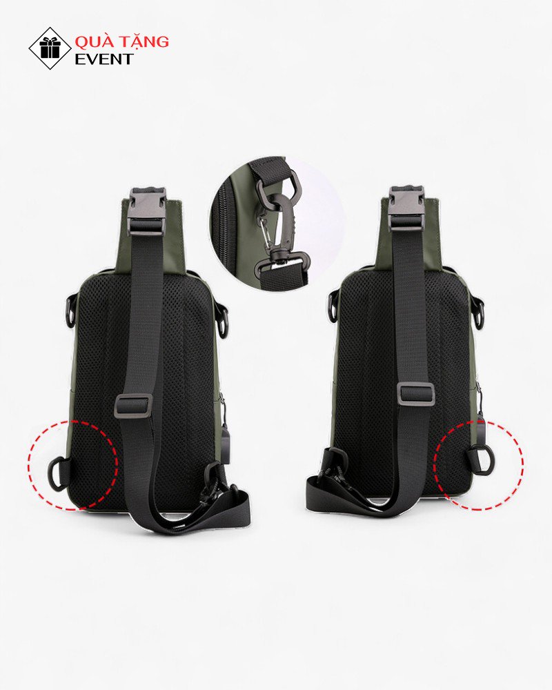 Túi đeo chéo quà tặng doanh nghiệp, in logo theo yêu cầu - Mã TDC091 Túi đeo chéo quảng cáo - TDC091