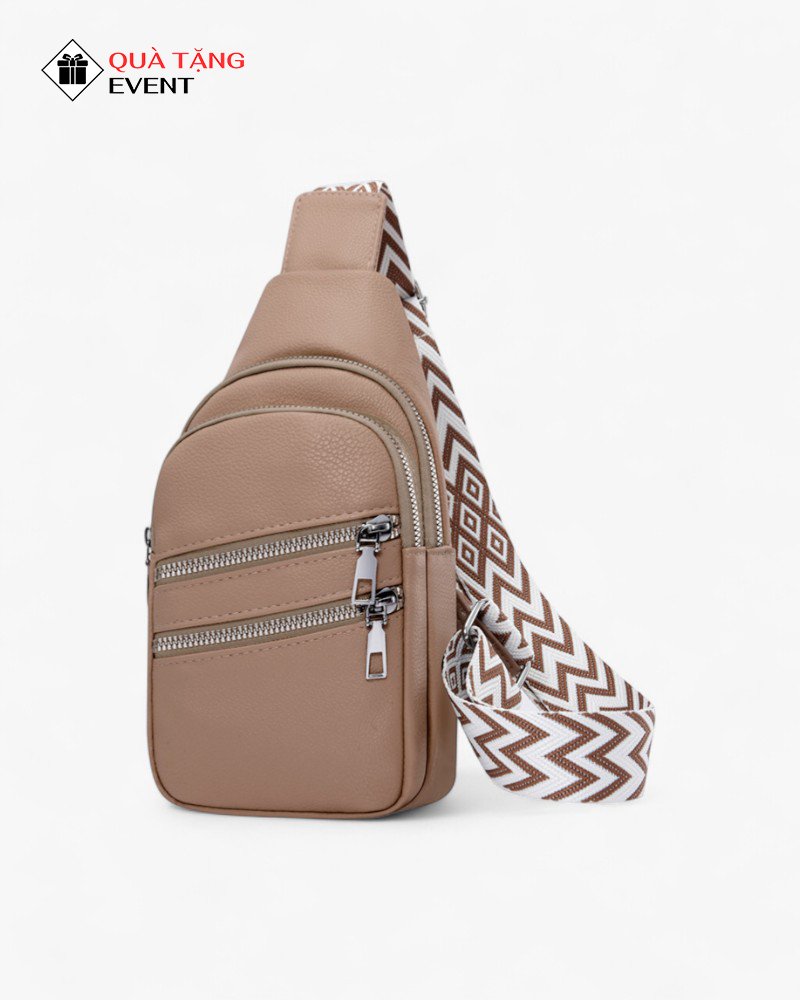 Túi đeo chéo quà tặng doanh nghiệp, in logo theo yêu cầu - Mã TDC094 Xưởng may túi bao tử đeo chéo giao hàng - TDC094