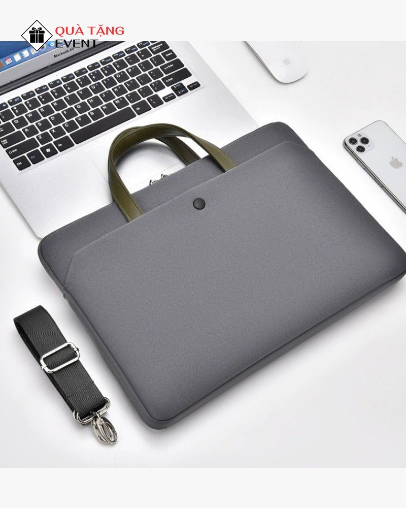 Túi chống sốc Laptop quà tặng doanh nghiệp, in logo - Mã TLT032 Xưởng may túi đựng Laptop - TLT032