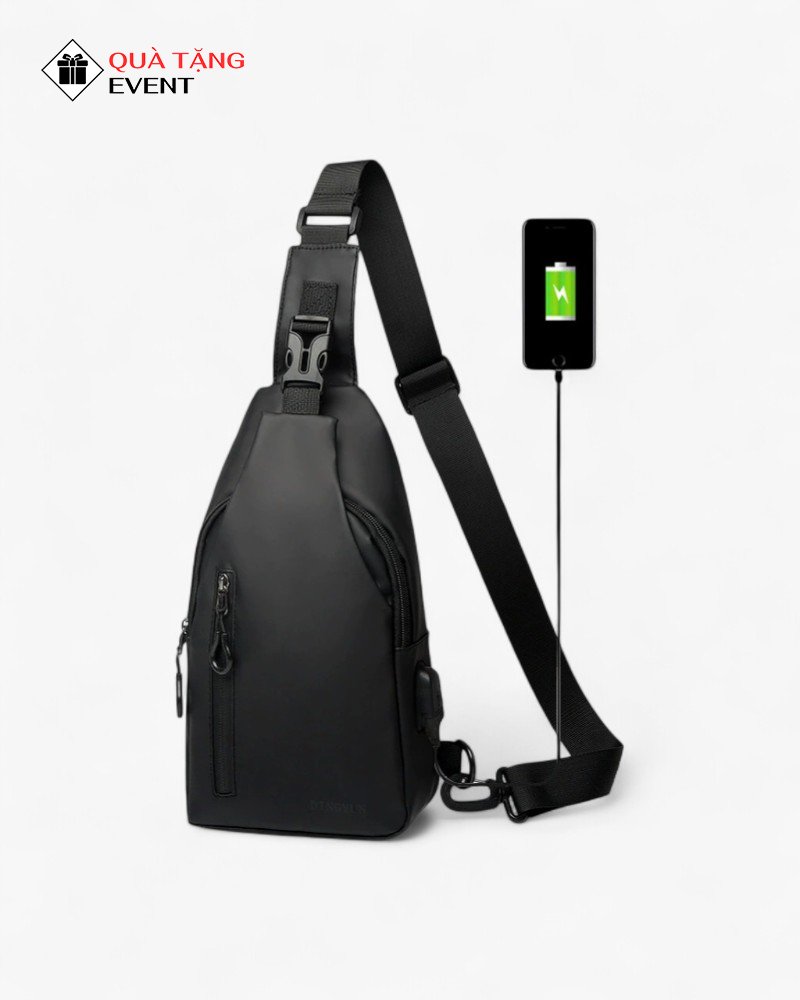 Túi đeo chéo quà tặng doanh nghiệp, in logo theo yêu cầu - Mã TDC104 Xưởng túi bao tử đeo chéo in logo - TDC104