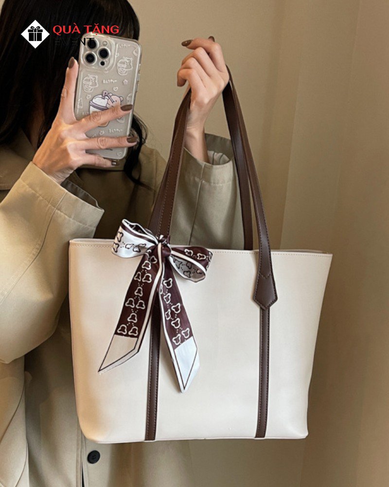 Túi xách nữ công sở quà tặng doanh nghiệp, in logo theo yêu cầu - Mã TXNCS012 Bỏ sỉ túi xách nữ - TXNCS012