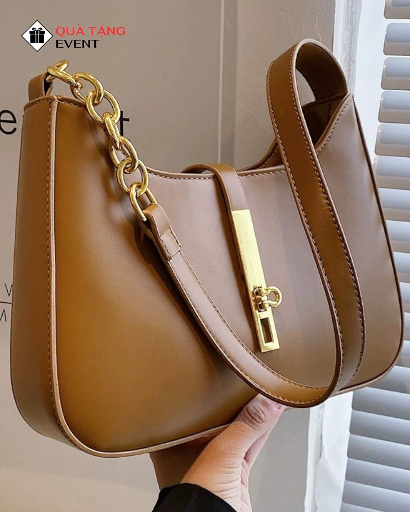 Túi xách nữ đeo vai quà tặng doanh nghiệp, in logo theo yêu cầu - Mã TXNDV001 CTY may túi xách nữ ở Hóc Môn - TXNDV001