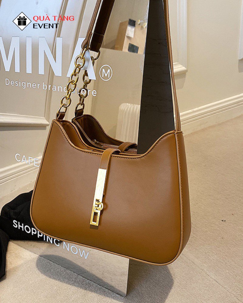 Túi xách nữ đeo vai quà tặng doanh nghiệp, in logo theo yêu cầu - Mã TXNDV001 CTY túi xách nữ Sài Gòn - TXNDV001