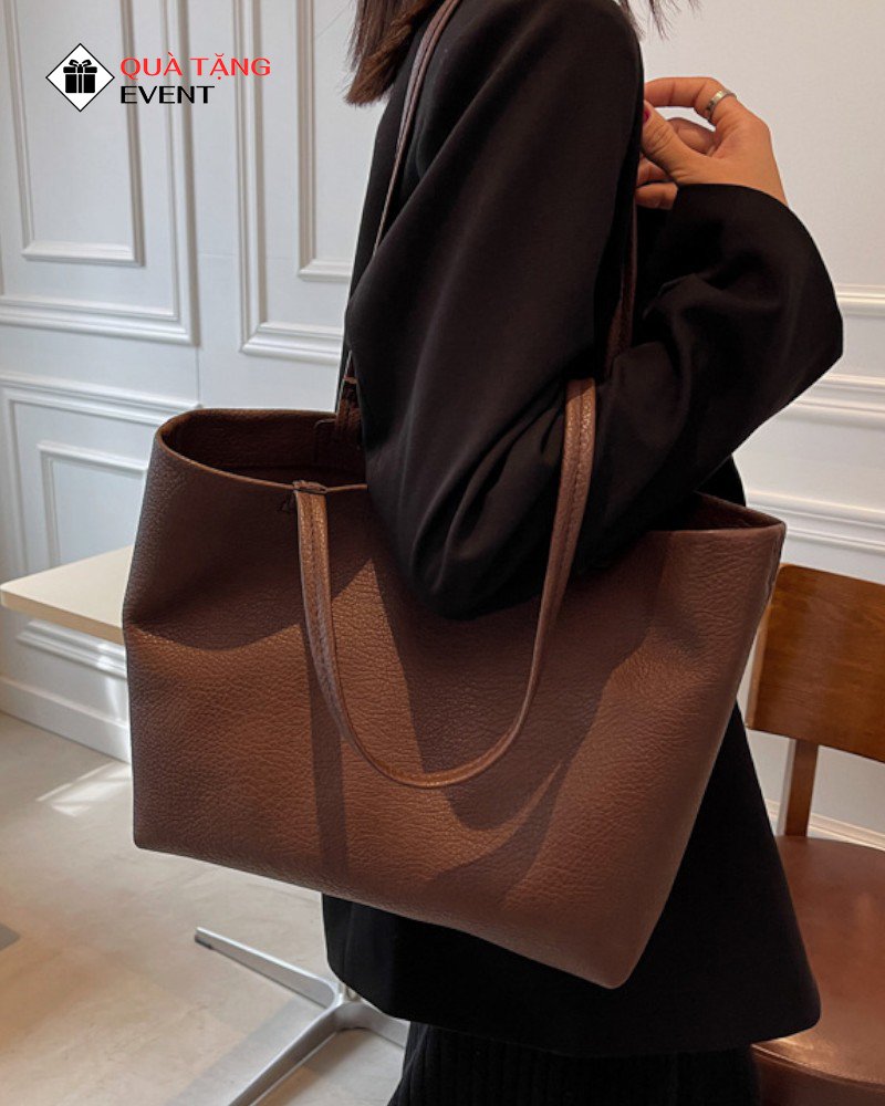 Túi xách nữ công sở quà tặng doanh nghiệp, in logo theo yêu cầu - Mã TXNCS011 Chuyên may túi xách nữ quảng cáo - TXNCS011