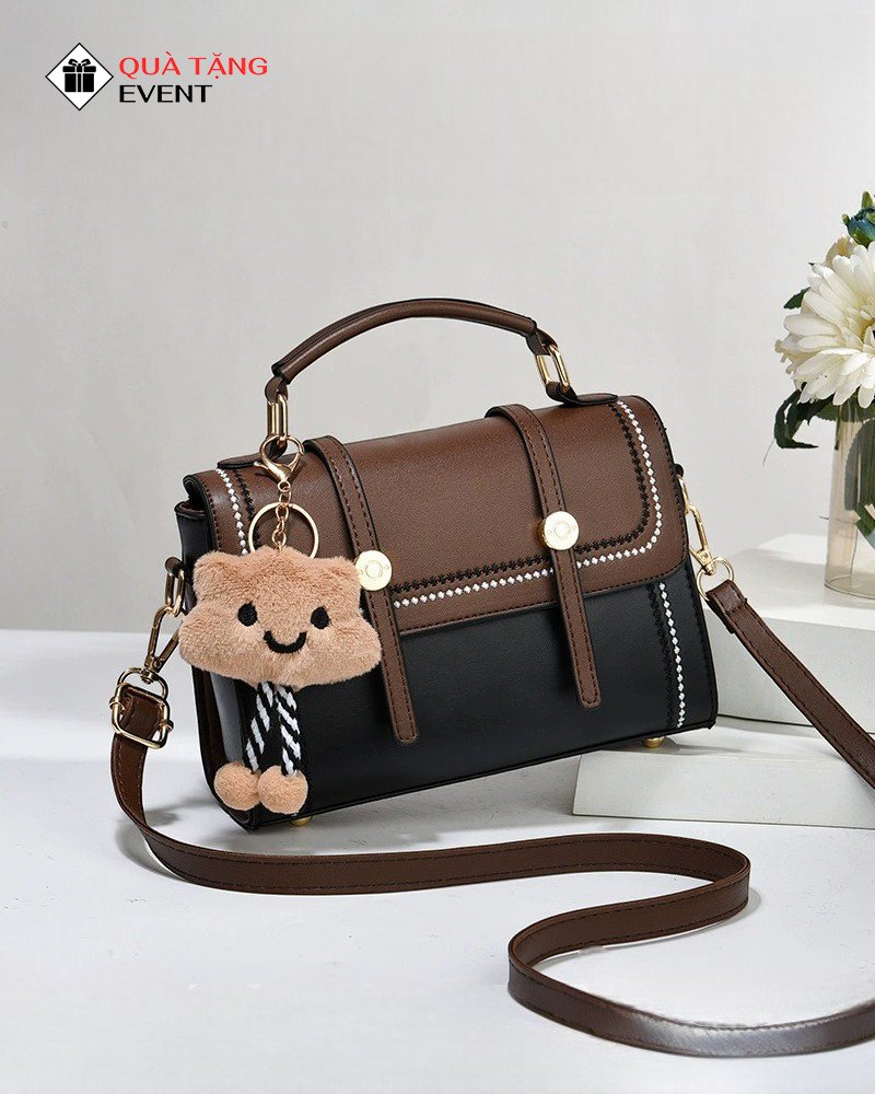 Túi xách nữ đeo chéo quà tặng doanh nghiệp, in logo theo yêu cầu - Mã TXNDC032 Chuyên sản xuất túi xách nữ - TXNDC032