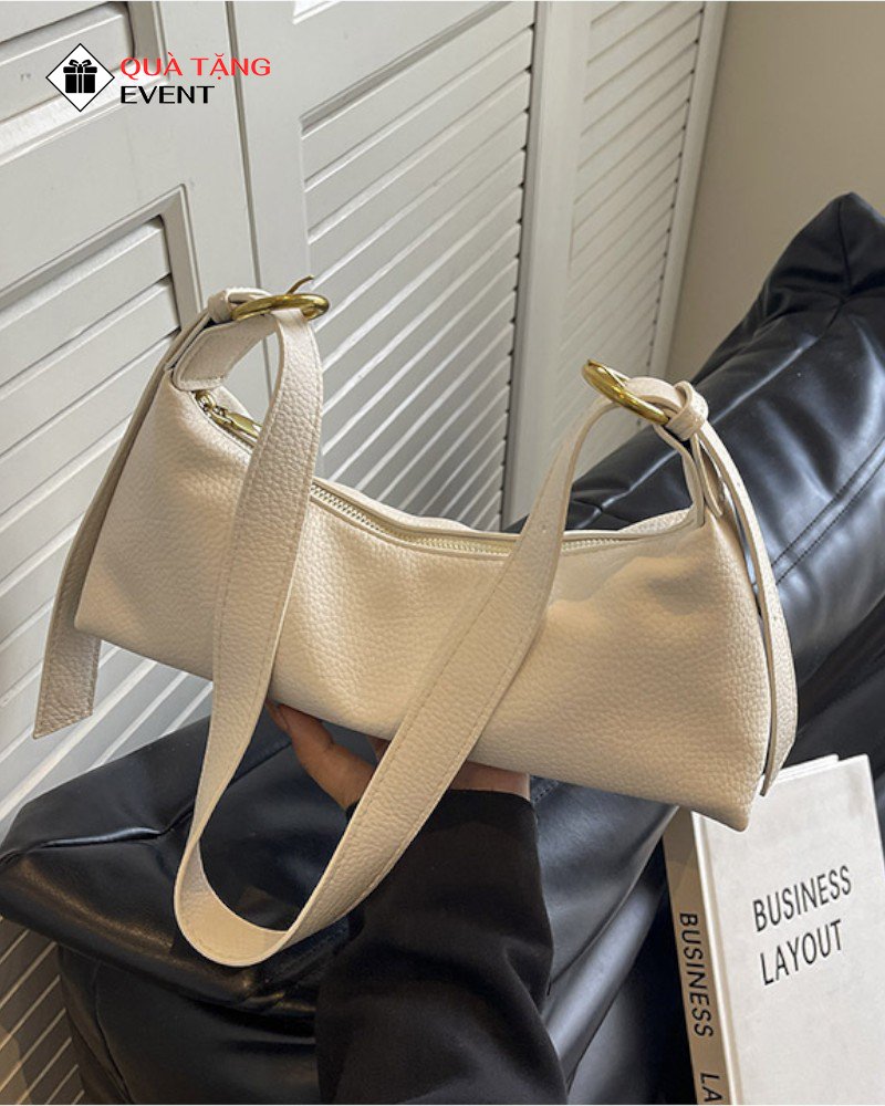 Túi xách nữ đeo vai quà tặng doanh nghiệp, in logo theo yêu cầu - Mã TXNDV004 Chuyên sản xuất túi xách nữ - TXNDV004