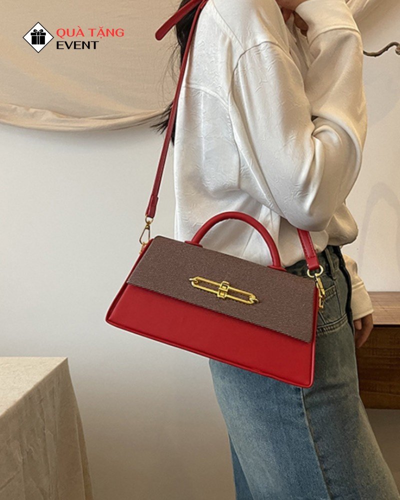 Túi xách nữ đeo chéo quà tặng doanh nghiệp, in logo theo yêu cầu - Mã TXNDC022 Chuyên sỉ túi xách nữ Sài Gòn - TXNDC022