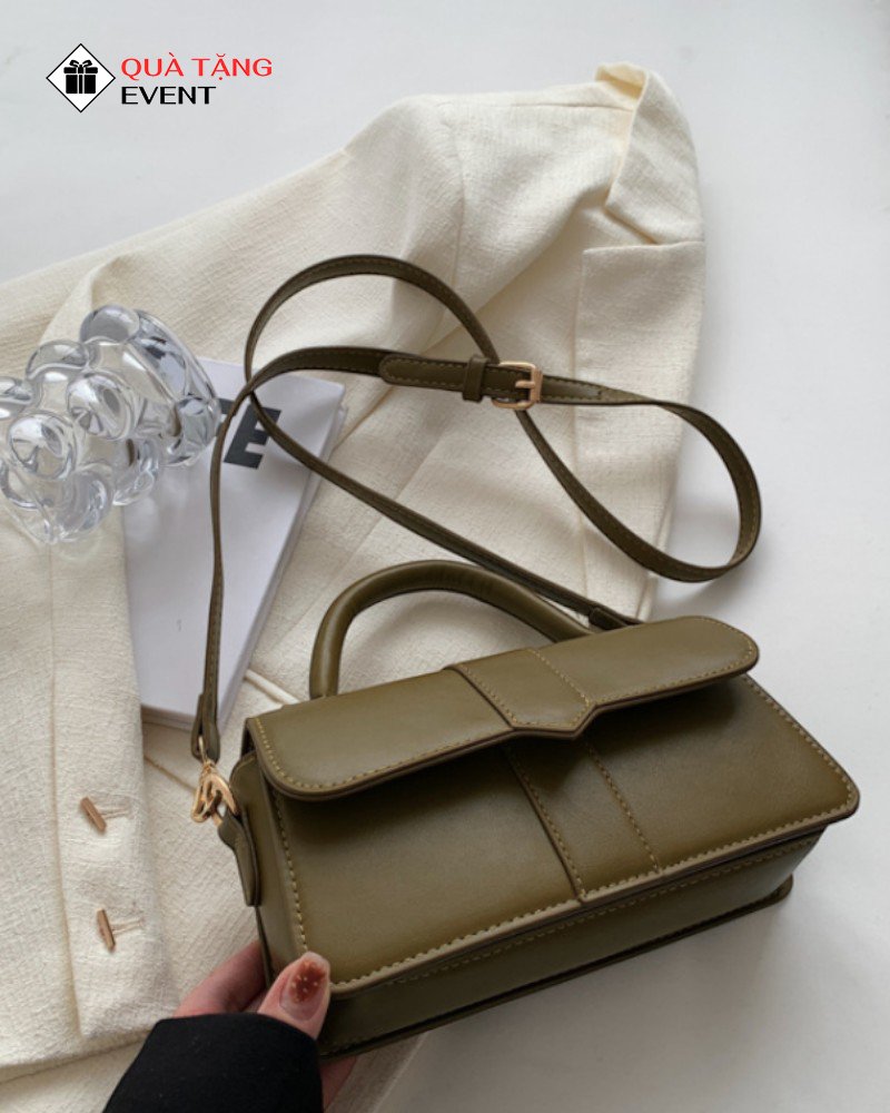 Túi xách nữ đeo chéo quà tặng doanh nghiệp, in logo theo yêu cầu - Mã TXNDC020 Cơ sở may túi xách nữ - TXNDC020