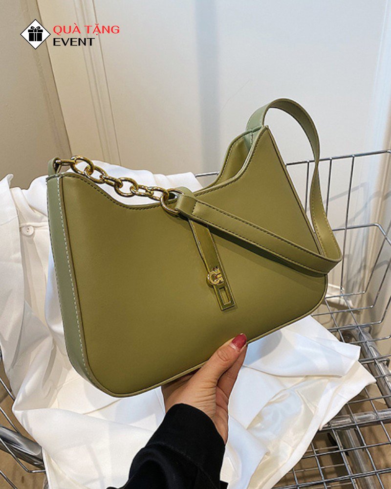 Túi xách nữ đeo vai quà tặng doanh nghiệp, in logo theo yêu cầu - Mã TXNDV001 Cơ sở sản xuất quà tặng túi xách nữ - TXNDV001