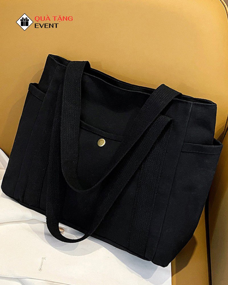 Túi canvas quà tặng doanh nghiệp, in logo theo yêu cầu - Mã TCV009 Công ty may gia Công túi Canvas - TCV009