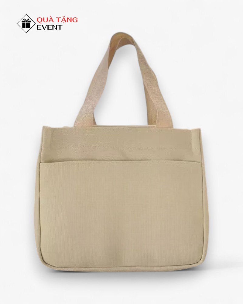 Túi canvas quà tặng doanh nghiệp, in logo theo yêu cầu - Mã TCV017 Công ty may túi Canvas quà tặng sự kiện - TCV017