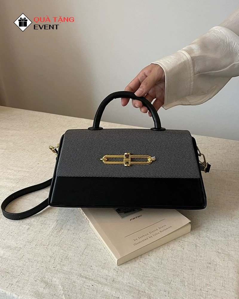 Túi xách nữ đeo chéo quà tặng doanh nghiệp, in logo theo yêu cầu - Mã TXNDC022 Công ty may túi xách nữ Sài Gòn - TXNDC022