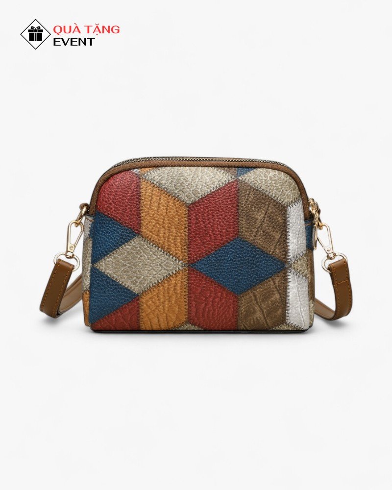 Túi xách nữ đeo chéo quà tặng doanh nghiệp, in logo theo yêu cầu - Mã TXNDC014 Công ty may túi xách nữ TPHCM - TXNDC014