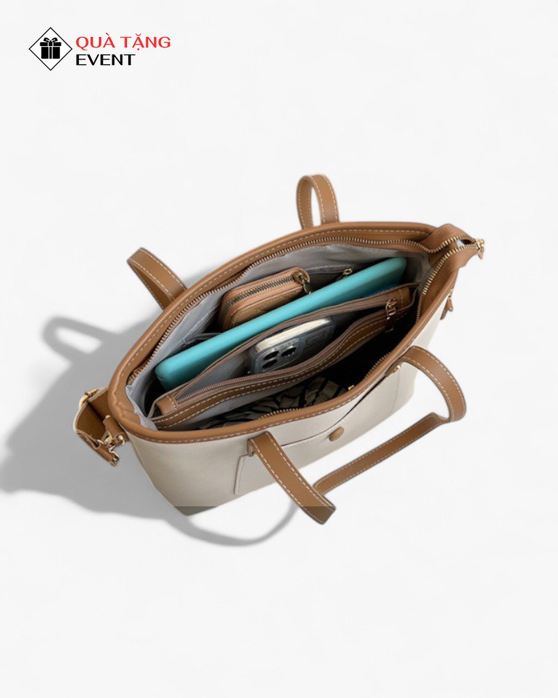 Túi xách nữ công sở quà tặng doanh nghiệp, in logo theo yêu cầu - Mã TXNCS013 Công ty may túi xách nữ - TXNCS013