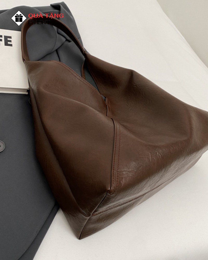 Túi xách nữ đeo vai quà tặng doanh nghiệp, in logo theo yêu cầu - Mã TXNDV010 Công ty may túi xách nữ - TXNDV010