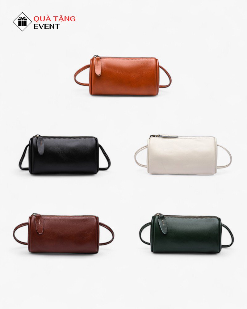 Túi xách nữ đeo chéo quà tặng doanh nghiệp, in logo theo yêu cầu - Mã TXNDC055 Công ty may túi xách nữ quà tặng sự kiện - TXNDC055