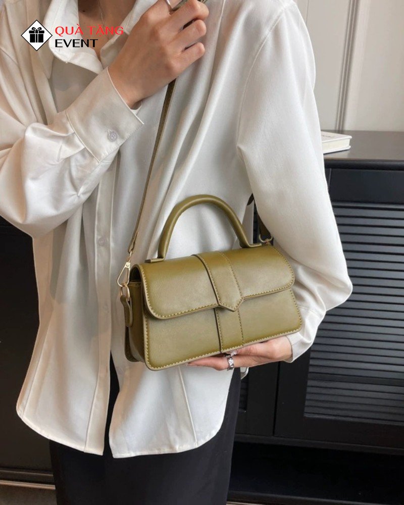 Túi xách nữ đeo chéo quà tặng doanh nghiệp, in logo theo yêu cầu - Mã TXNDC020 Công ty may túi xách nữ quảng cáo theo yêu cầu - TXNDC020