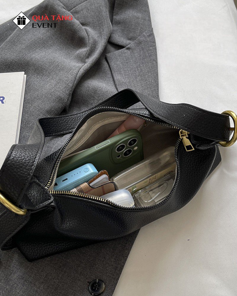 Túi xách nữ đeo vai quà tặng doanh nghiệp, in logo theo yêu cầu - Mã TXNDV004 Công ty sản xuất túi xách nữ - TXNDV004