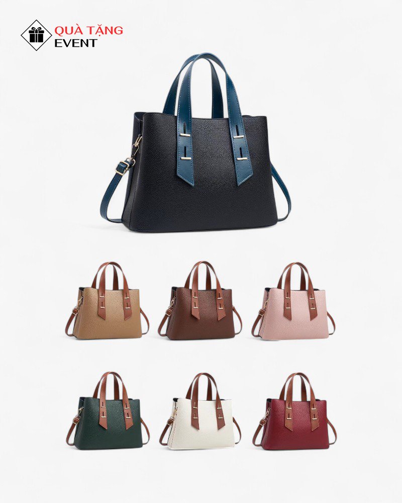 Túi xách nữ cầm tay quà tặng doanh nghiệp, in logo theo yêu cầu - Mã TXNCT018 Công ty sản xuất túi xách nữ giá rẻ - TXNCT018
