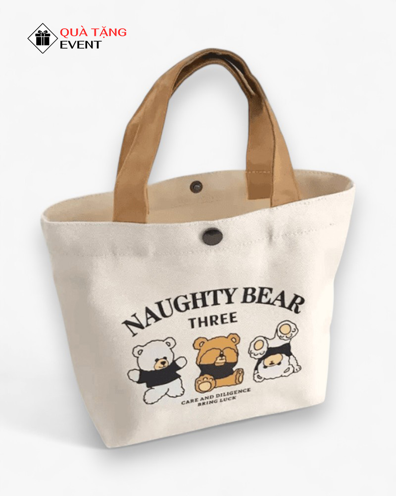 Túi canvas quà tặng doanh nghiệp, in logo theo yêu cầu - Mã TCV004 Công ty túi Canvas Đà Nẵng - TCV004