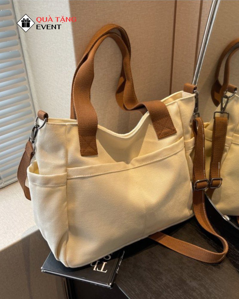 Túi canvas quà tặng doanh nghiệp, in logo theo yêu cầu - Mã TCV008 Công ty túi Canvas Đà Nẵng - TCV008