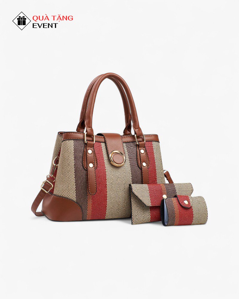 Túi xách nữ cầm tay quà tặng doanh nghiệp, in logo theo yêu cầu - Mã TXNCT016 Đặt may túi theo yêu cầu - TXNCT016