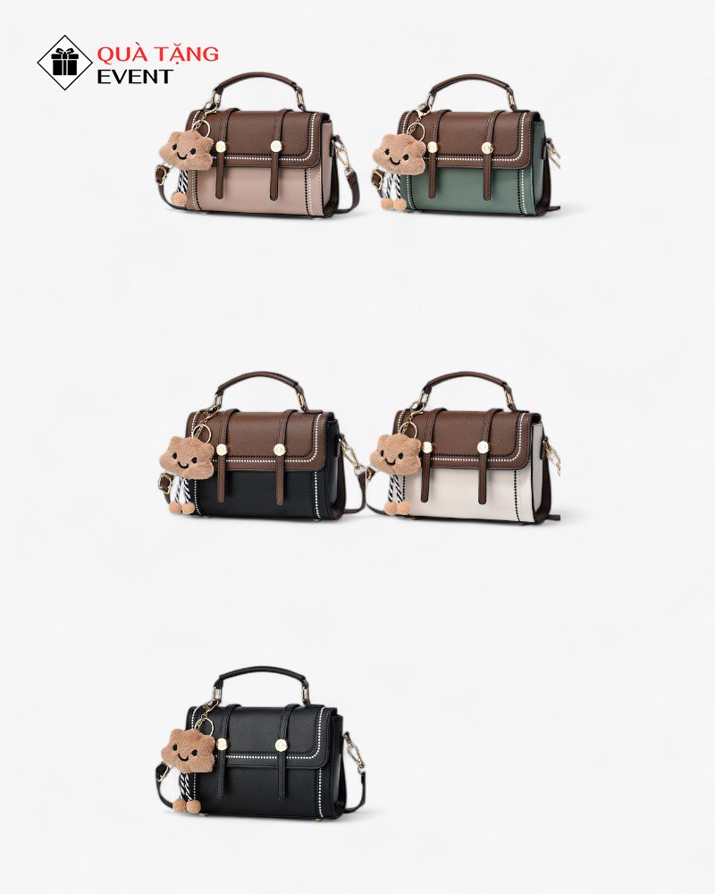 Túi xách nữ đeo chéo quà tặng doanh nghiệp, in logo theo yêu cầu - Mã TXNDC032 Đặt may túi xách nữ - TXNDC032