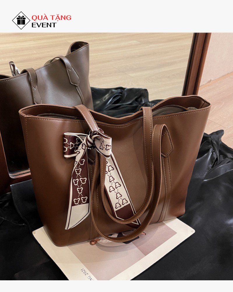 Túi xách nữ công sở quà tặng doanh nghiệp, in logo theo yêu cầu - Mã TXNCS012 Đặt túi xách nữ theo yêu cầu - TXNCS012