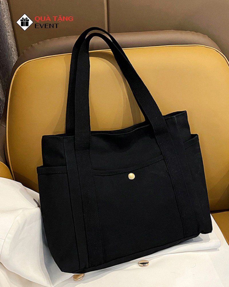 Túi canvas quà tặng doanh nghiệp, in logo theo yêu cầu - Mã TCV009 Địa chỉ may túi Canvas quà tặng - TCV009