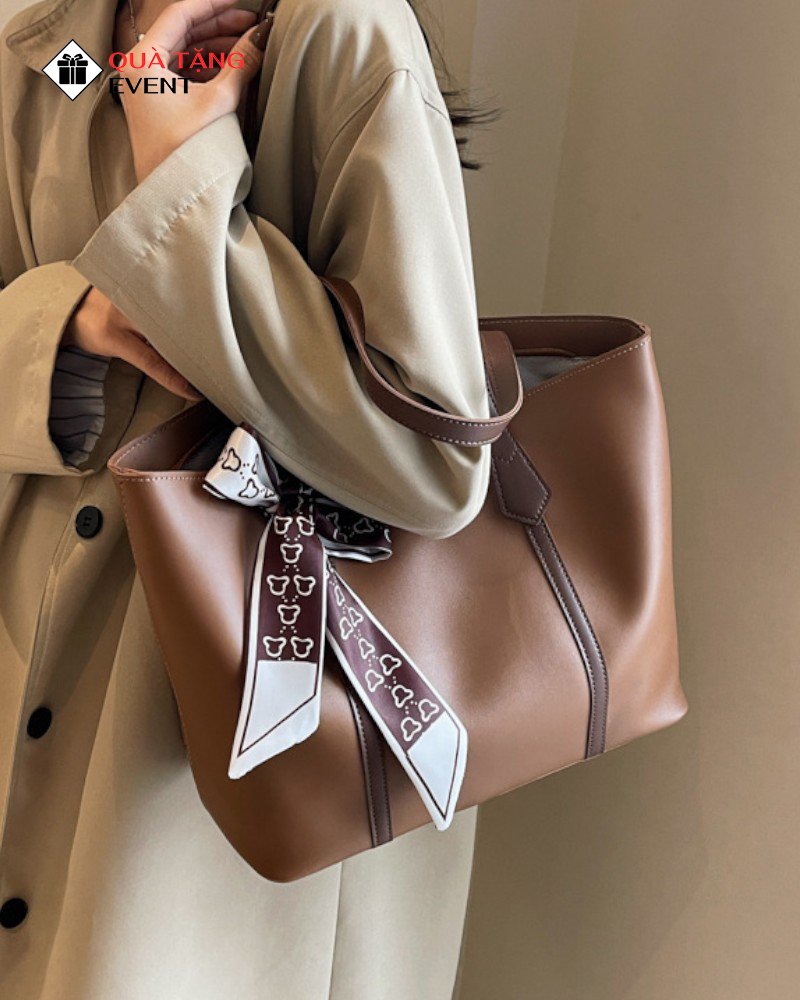 Túi xách nữ công sở quà tặng doanh nghiệp, in logo theo yêu cầu - Mã TXNCS012 Gia công túi xách nữ - TXNCS012