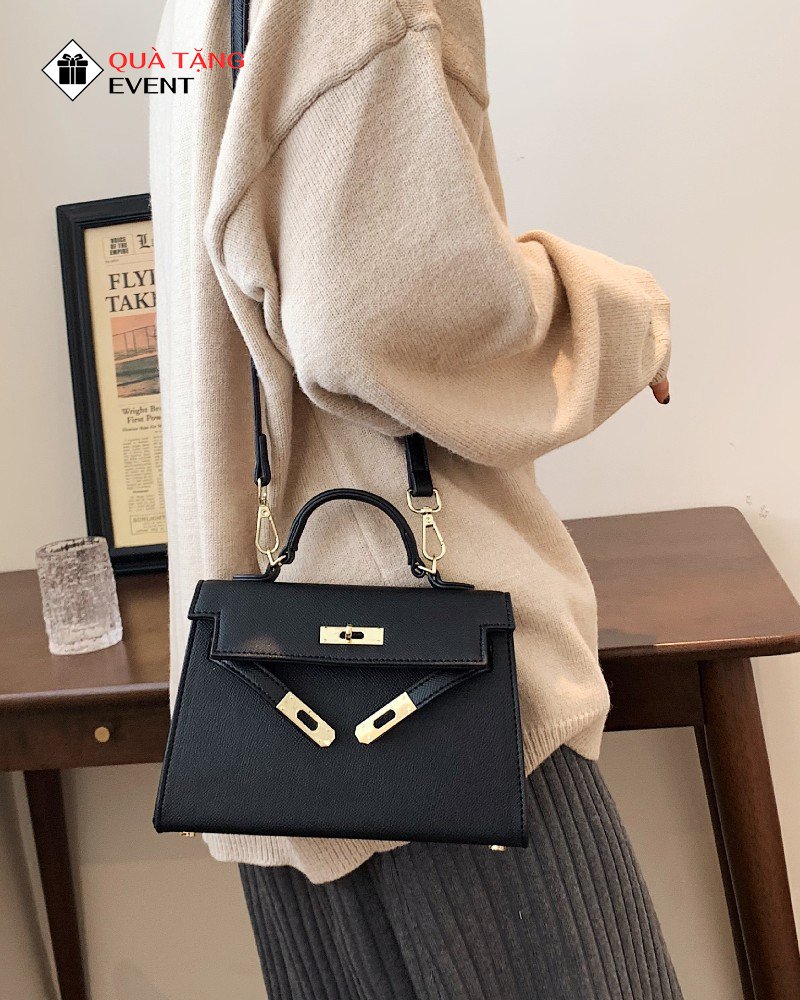 Túi xách nữ đeo chéo quà tặng doanh nghiệp, in logo theo yêu cầu - Mã TXNDC008 In logo lên túi xách nữ theo yêu cầu - TXNDC008