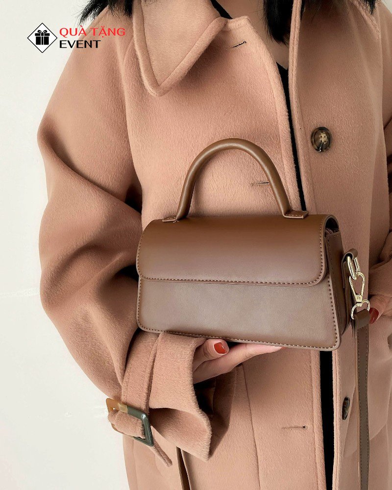 Túi xách nữ đeo chéo quà tặng doanh nghiệp, in logo theo yêu cầu - Mã TXNDC023 In logo túi xách nữ - TXNDC023