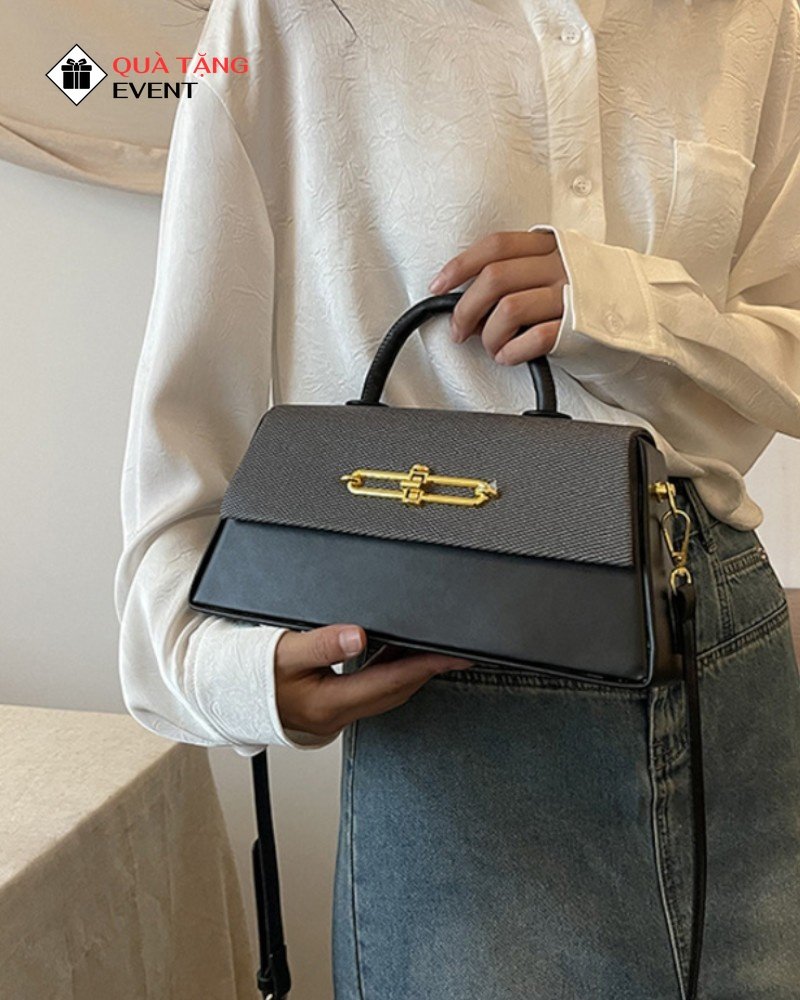 Túi xách nữ đeo chéo quà tặng doanh nghiệp, in logo theo yêu cầu - Mã TXNDC022 In túi xách nữ theo yêu cầu TPHCM - TXNDC022