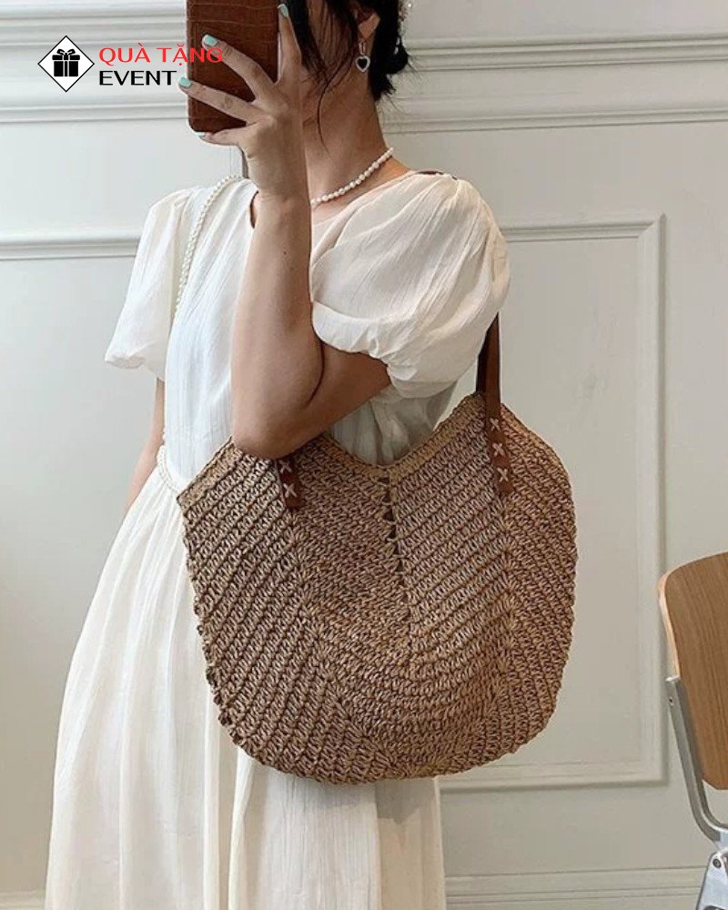 Túi xách nữ công sở quà tặng doanh nghiệp, in logo theo yêu cầu - Mã TXNCS009 May gia công túi xách nữ quà tặng - TXNCS009