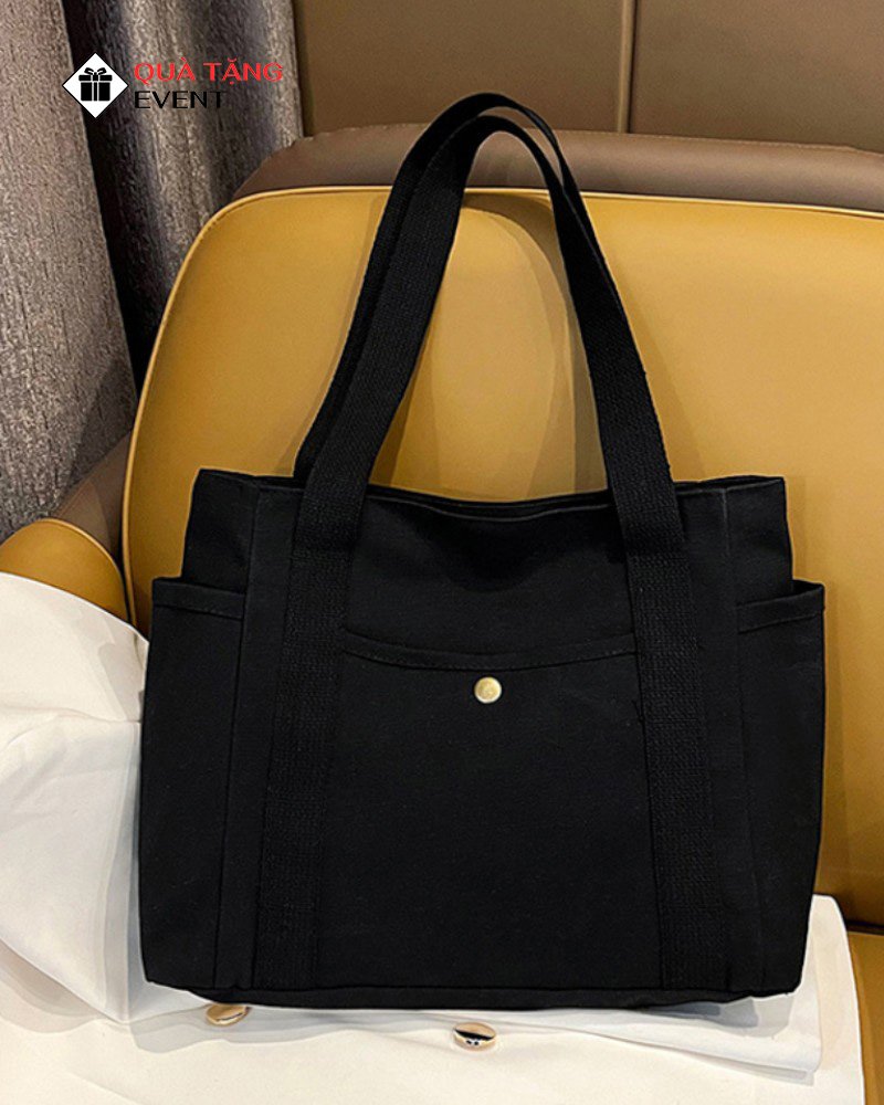 Túi canvas quà tặng doanh nghiệp, in logo theo yêu cầu - Mã TCV009 May túi Canvas trẻ em - TCV009