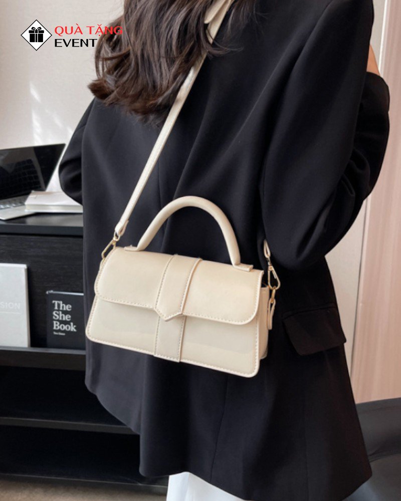 Túi xách nữ đeo chéo quà tặng doanh nghiệp, in logo theo yêu cầu - Mã TXNDC020 May túi xách nữ du lịch - TXNDC020