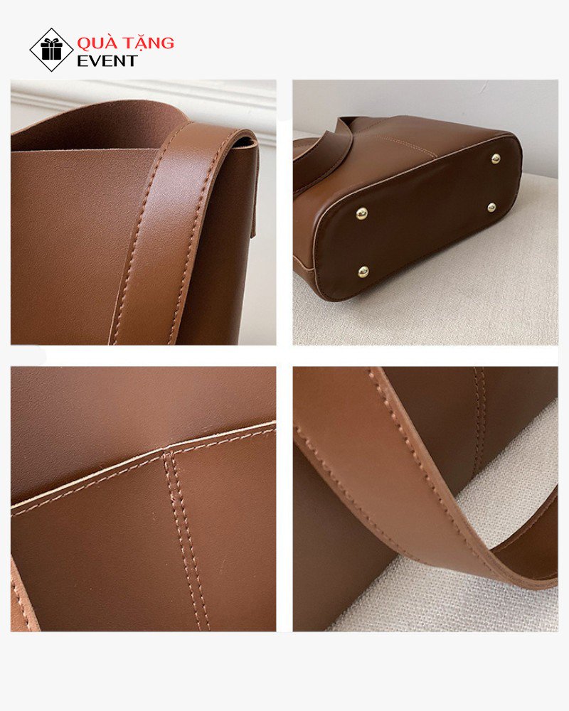 Túi xách nữ đeo vai quà tặng doanh nghiệp, in logo theo yêu cầu - Mã TXNDV012 May túi xách nữ giá rẻ cho doanh nghiệp - TXNDV012