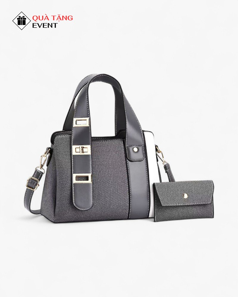 Túi xách nữ đeo chéo quà tặng doanh nghiệp, in logo theo yêu cầu - Mã TXNDC036 Nhận may gia công túi xách nữ - TXNDC036