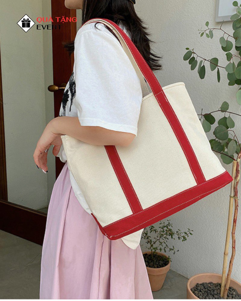 Túi canvas quà tặng doanh nghiệp, in logo theo yêu cầu - Mã TCV011 Sản xuất túi Canvas - TCV011
