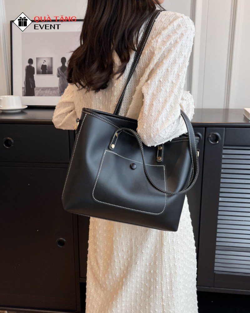 Túi xách nữ công sở quà tặng doanh nghiệp, in logo theo yêu cầu - Mã TXNCS013 Sản xuất túi xách nữ quà tặng - TXNCS013