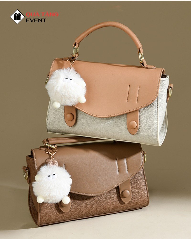 Túi xách nữ đeo chéo quà tặng doanh nghiệp, in logo theo yêu cầu - Mã TXNDC003 Sản xuất túi xách nữ quảng cáo - TXNDC003