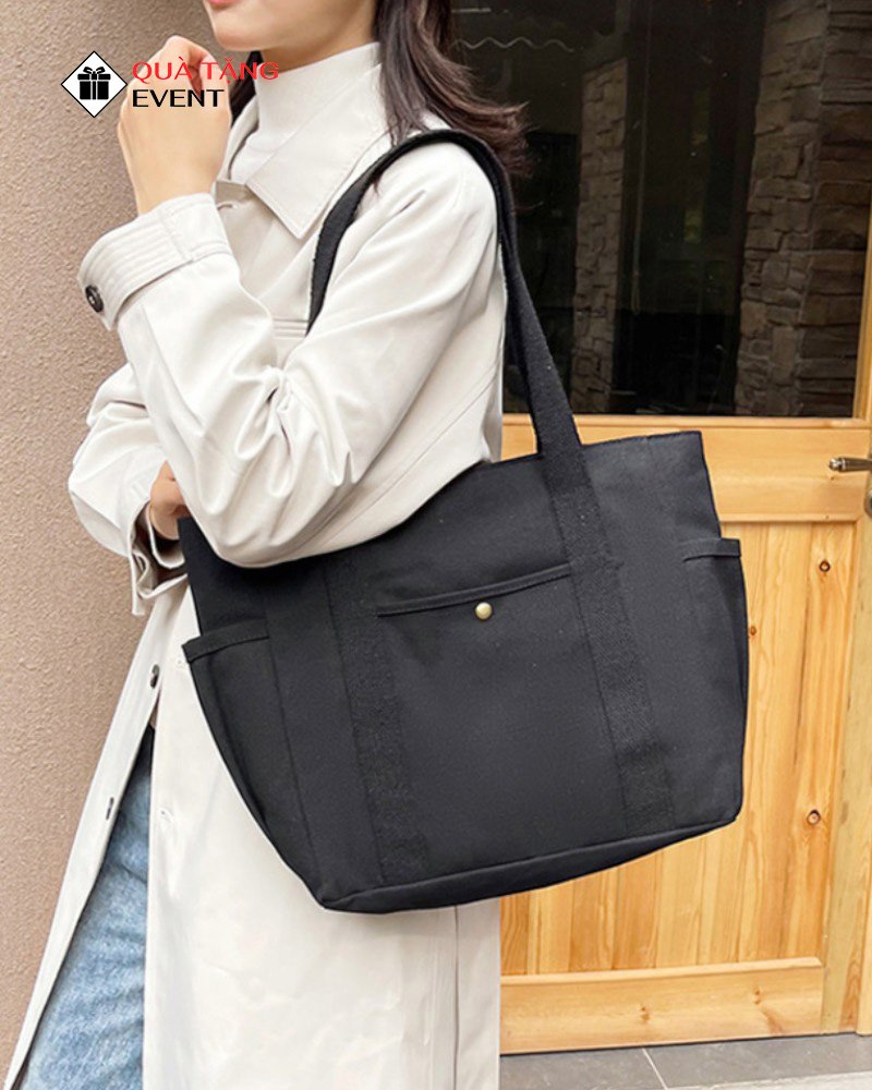 Túi canvas quà tặng doanh nghiệp, in logo theo yêu cầu - Mã TCV003 Sỉ túi Canvas giá rẻ - TCV003